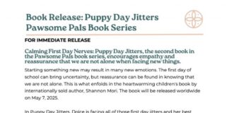 Calming First Day Nerves: Puppy Day Jitters, the second book in the Pawsome Pals series, offers reassurance and support.