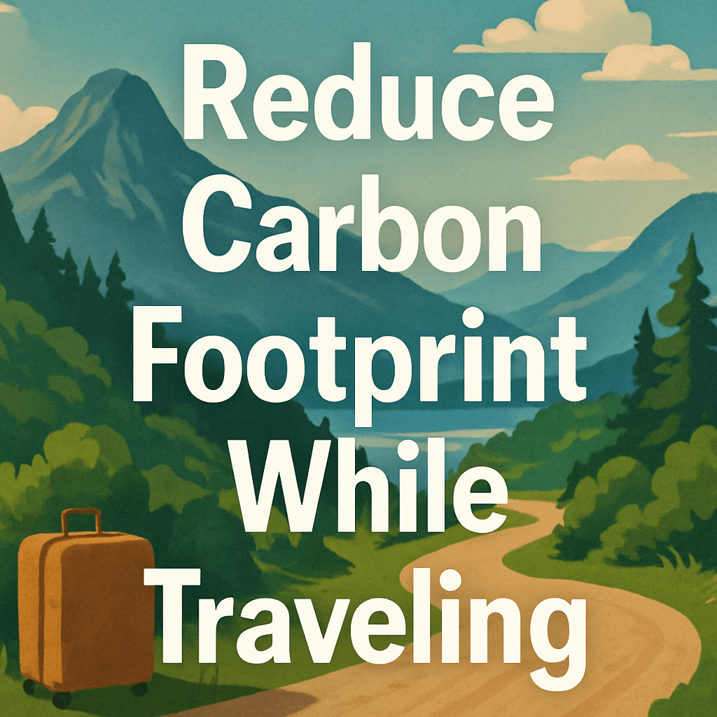 Reduce Carbon Footprint While Traveling