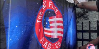 NITE FLAG XL: The Patented LED-Illuminated Flag That Always Waves and Shines Day or Night