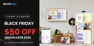 Apolosign Black Friday Sale — Annual Lowest Prices on Must-Have Family Display Devices