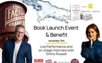 Celebrated Author Dr. Rod Berger Hosts Book Launch Event – charity: water Fundraiser at The Factory, Franklin
