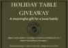 North Jersey Woodworker Launches Free Custom Kitchen Table Giveaway for Local Family