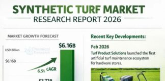 Synthetic Turf Market to Surpass USD 6.16 Billion by 2034 amid Steady 6.5% CAGR Growth