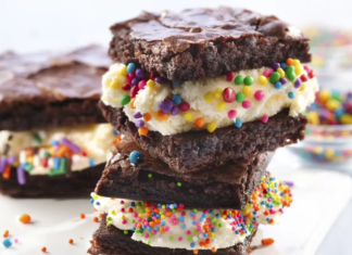 Brownie Ice Cream Sandwiches
