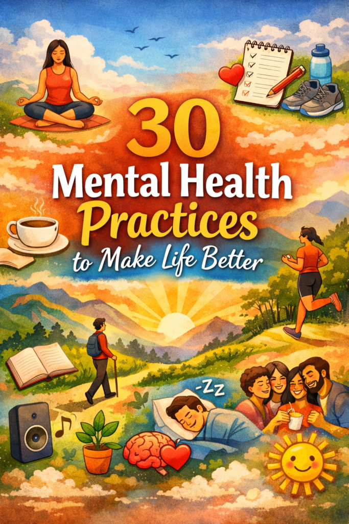 30 Mental Health Practices to Make Life Better